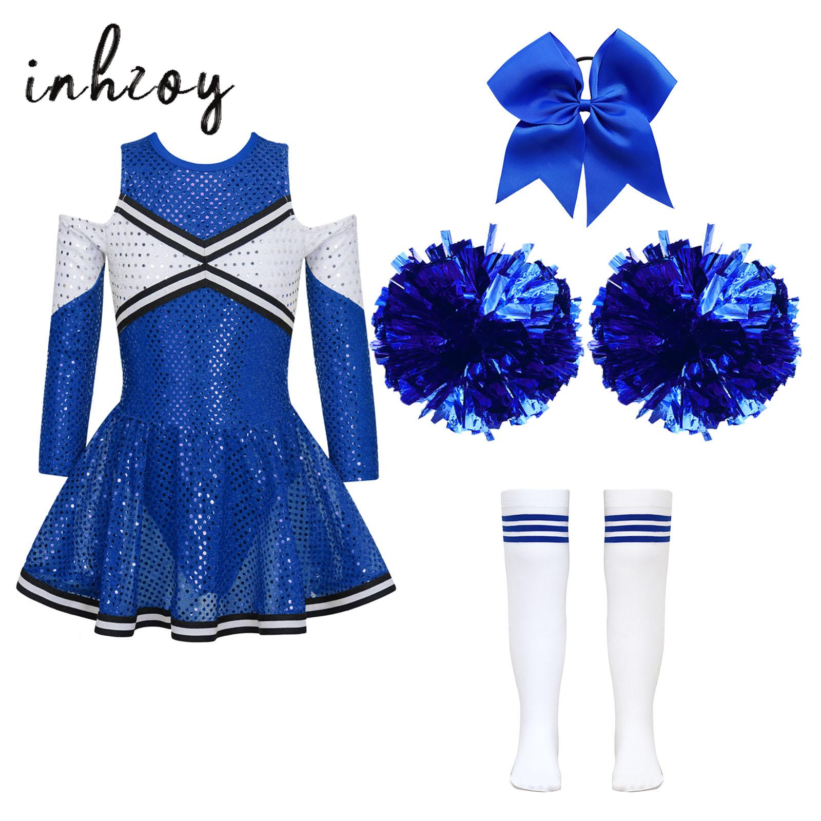 Cheerleading Pom Pom - 키즈 소녀 치어 리더 의상 할로윈