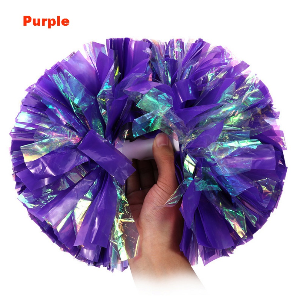 26cm 어린이 게임 폼폼 다채로운 색상 PET 치어리 - Cheerleading Pom Pom 리뷰 및 가격