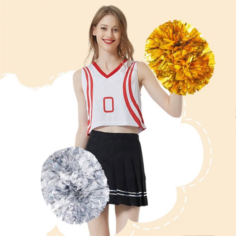 치어리더 폼 폼 게임 클럽 대회 응원 공, 꽃 스포츠  - Cheerleading Pom Pom 리뷰 및 가격