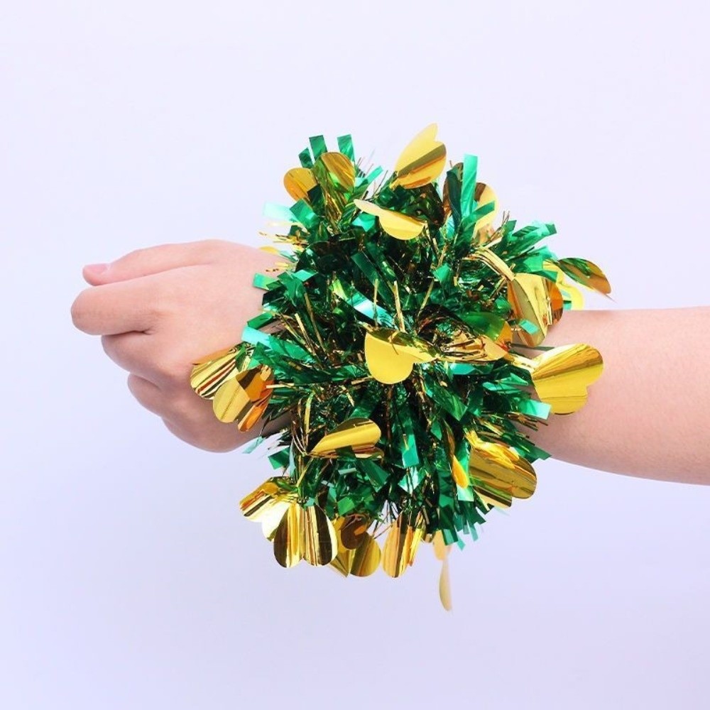 10pcs 손목 장식 다채로운 금속 호일 손목 밴드 반 - Cheerleading Pom Pom 리뷰 및 가격