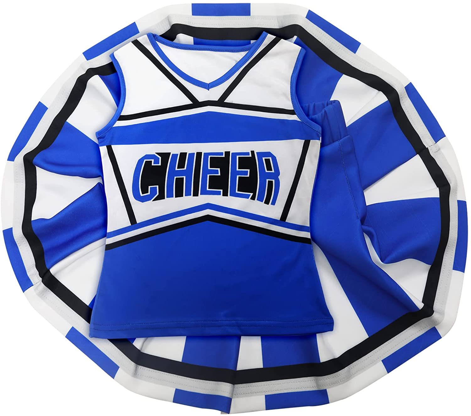 파란색 귀여운 치어 리더 복장 소녀 드레스 Poms P - Cheerleading Pom Pom 리뷰 및 가격