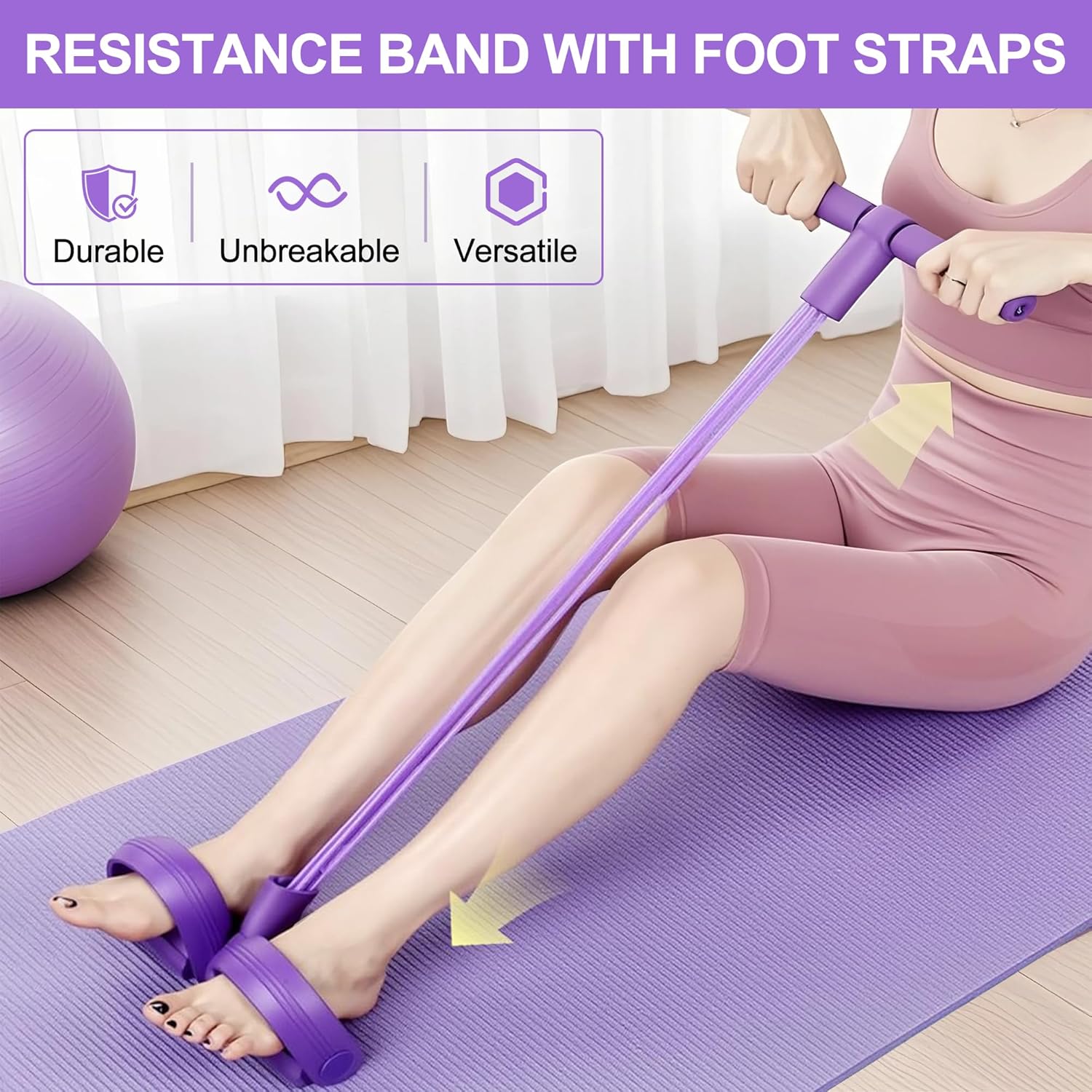 4튜브 페달 저항 밴드 다기능 텐션 로프 탄성 요가 풀 - Sports Equipment Warehouse 리뷰 및 가격