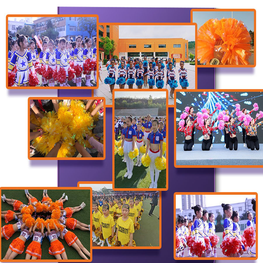 금속 PET 치어리더 폼폼 소녀 응원 댄스 장식, 치어 - Cheerleading Pom Pom 리뷰 및 가격