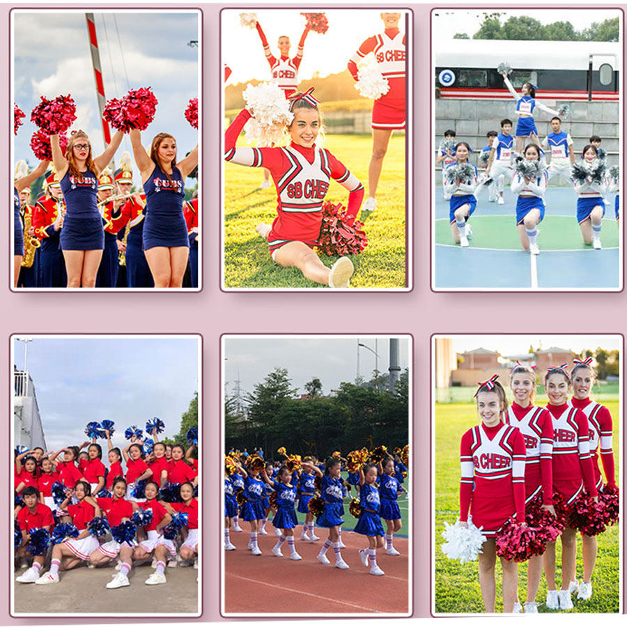 금속 PET 치어리더 폼폼 소녀 응원 댄스 장식, 치어 - Cheerleading Pom Pom 리뷰 및 가격