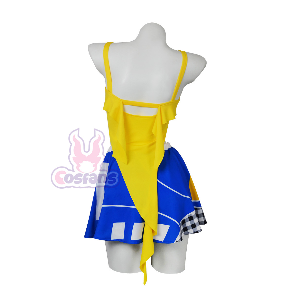 섹시한 치어리더 의상, 노란색 크롭탑, 파란색 주름 스 - Cheerleading Pom Pom 리뷰 및 가격
