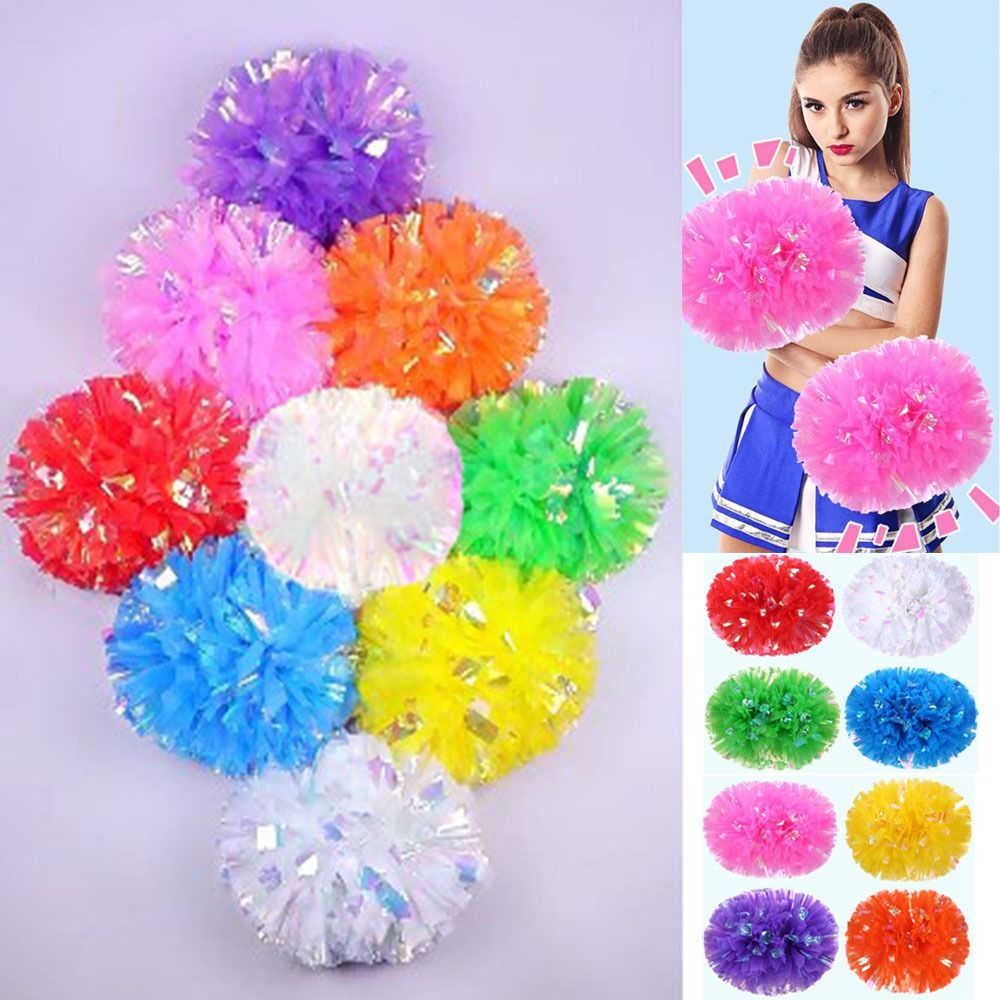 치어리더 응원 댄스 스포츠 응원에 적용, 9 가지 색상 - Cheerleading Pom Pom 리뷰 및 가격