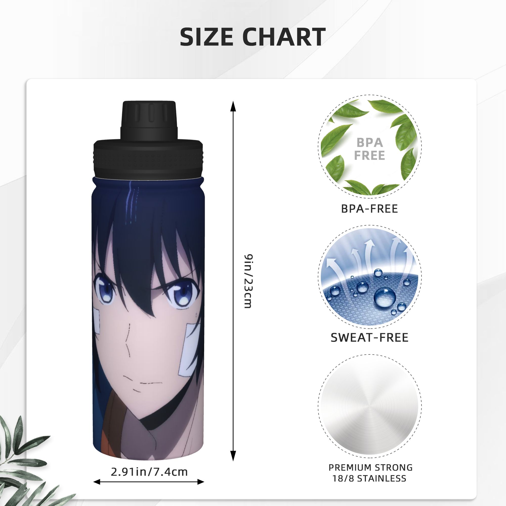애니메이션 솔로 레벨링 18온스 스포츠 보온병 보온컵  - Sports Water Bottle Insulated 리뷰 및 가격